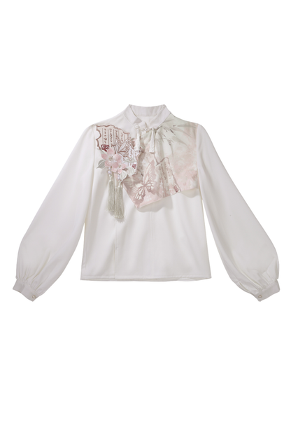 Retro china top + long skirt