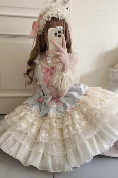 프린세스 큐트 스위트 로리타 드레스 + 테일