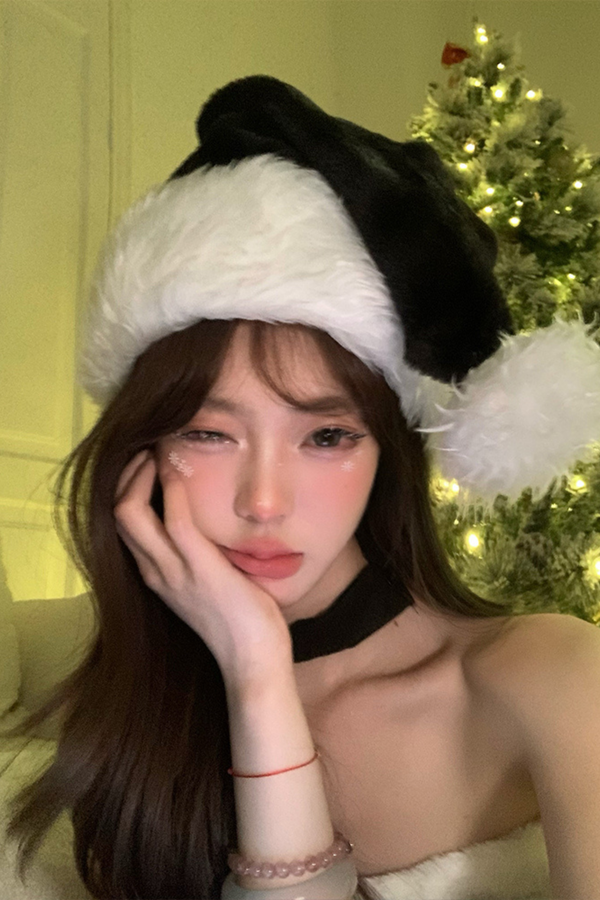 Sweet Cute Ribbon Santa Hat