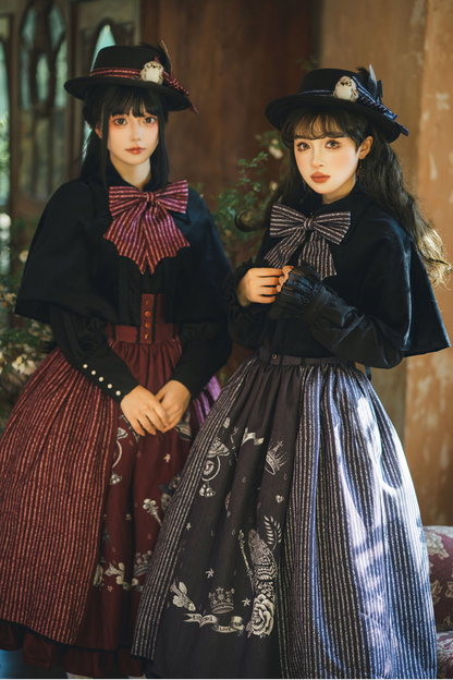 魔法学園レトロエレガントロリータジャンパースカート