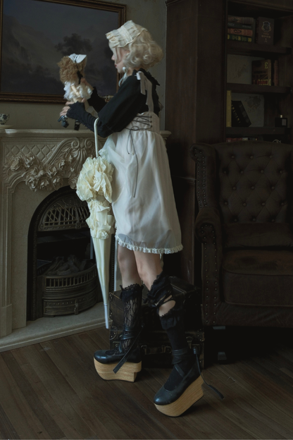 ゴシックバルーンサスペンダードレス