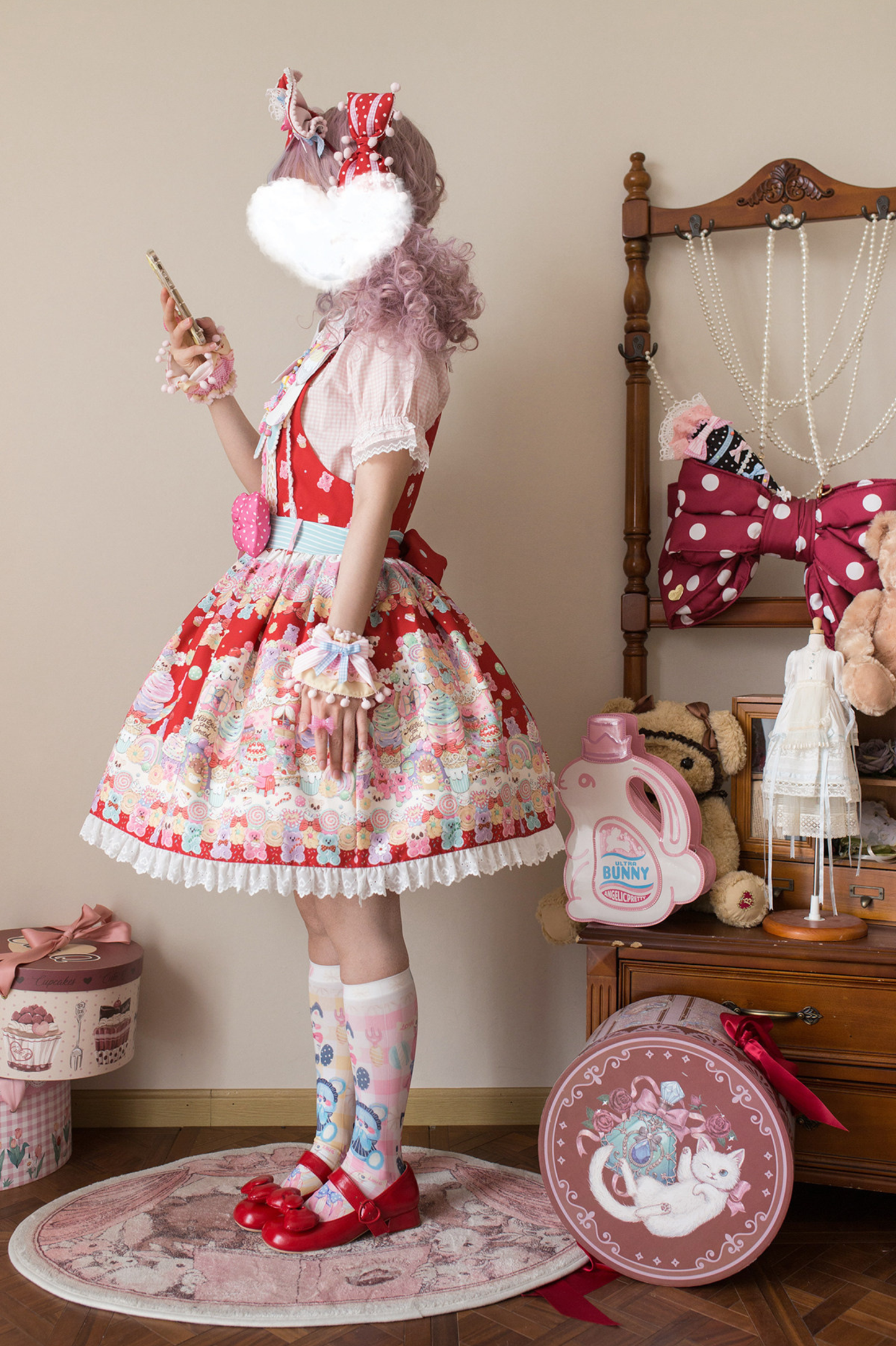 スウィートハートキャンディサスペンダースカート+ジャンパースカート