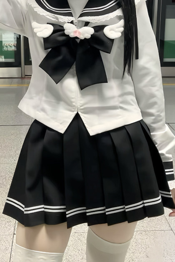 Sweet Sailor Top + Skirt + Tie
