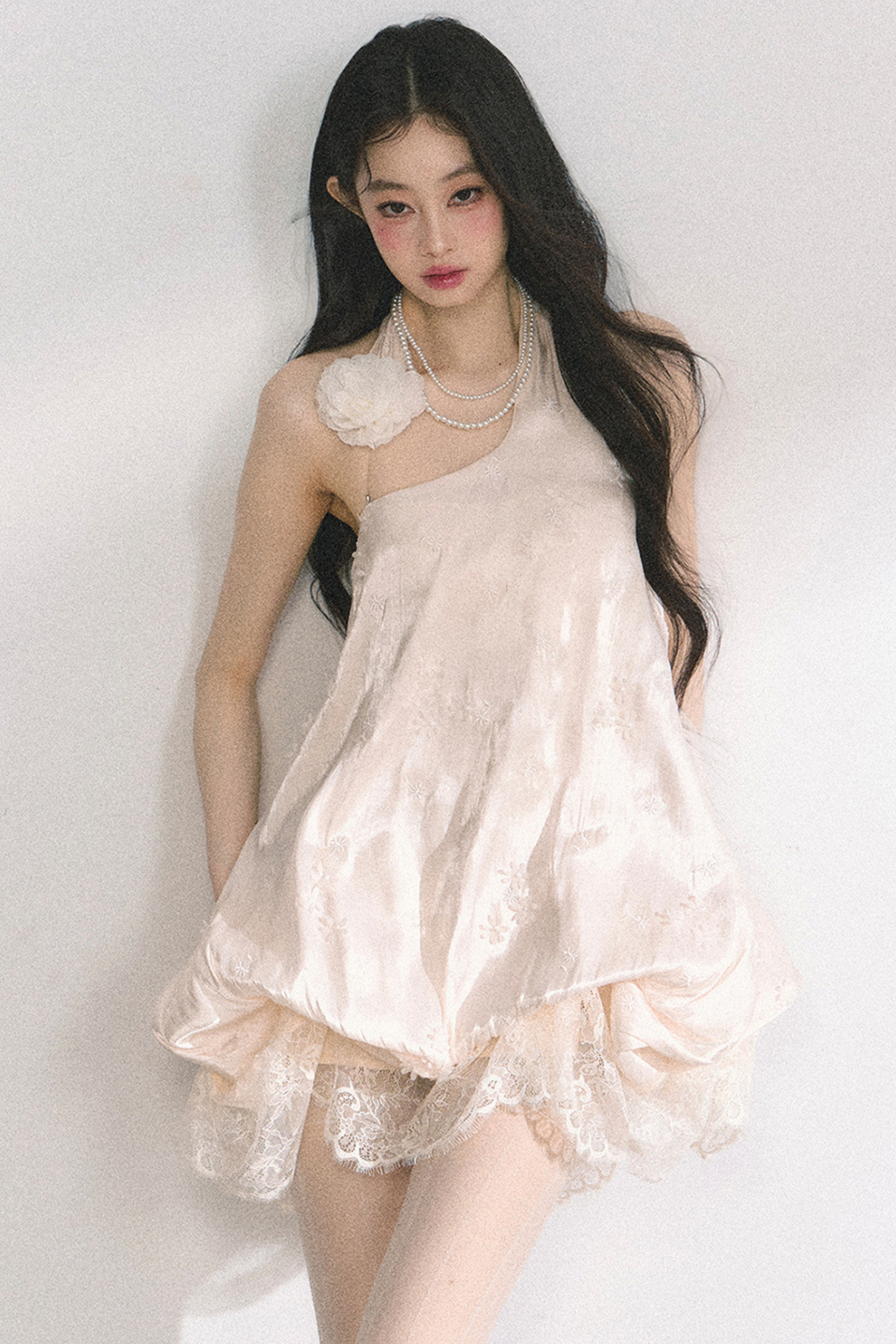 フレンチレースフラワードレス