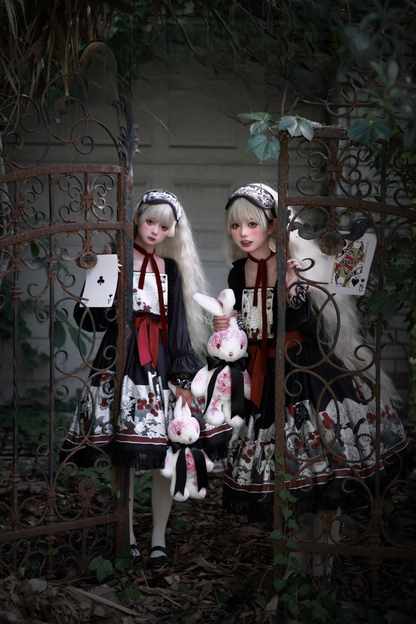 暗闇のアリスドールロリータドレス