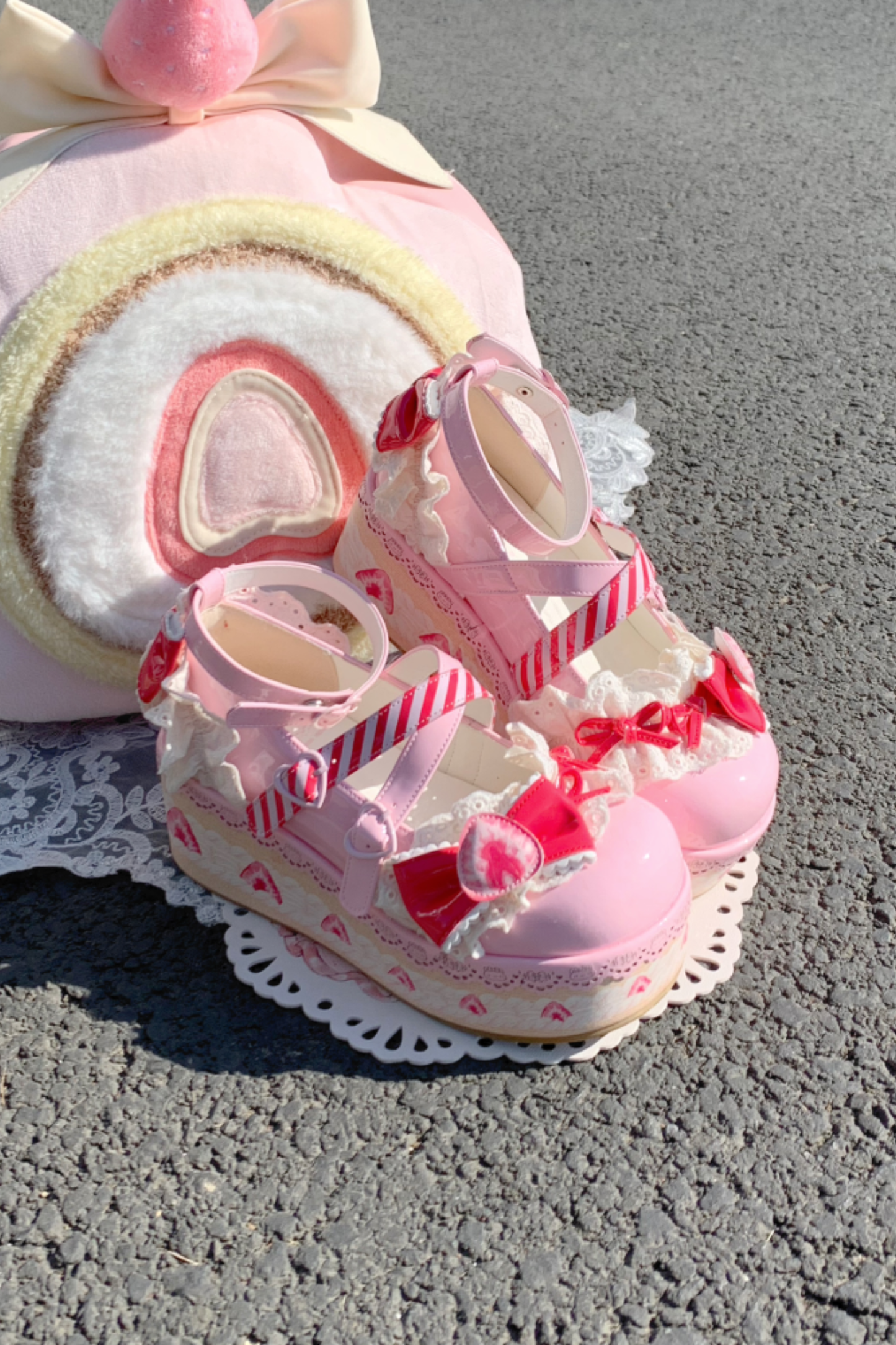 ストロベリーリミテッドロリータシューズ