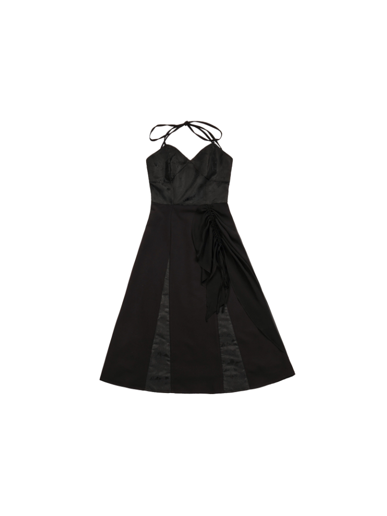 Dark Fairy Neck Strap Dress + Elegant Dark Blouse