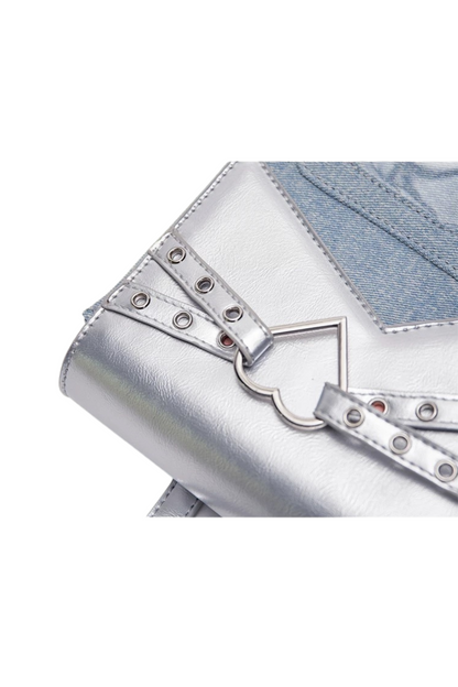 Silver Rivet Denim Back