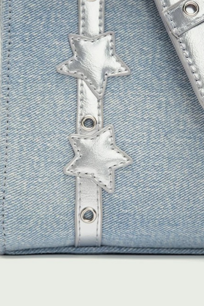 Silver Rivet Denim Back