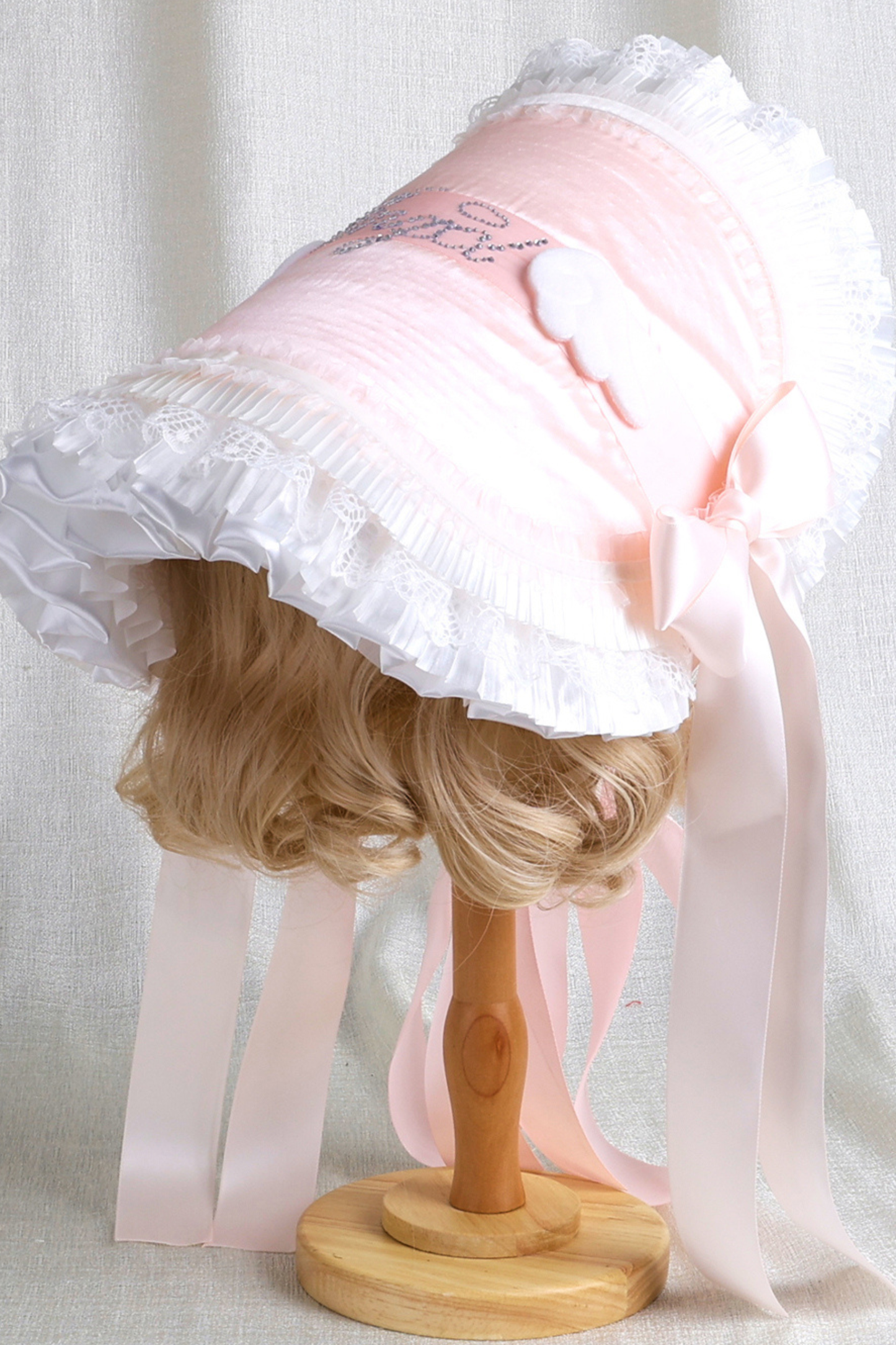 Baby feather doll Lolita flat hat + hood