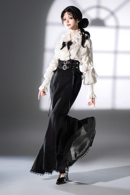 [2월 16일 예약마감] 클래식 로리타 셔츠 + 언밸런스 스커트 + 피쉬테일 스커트 + 반바지