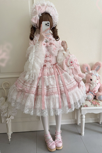 Nice Heartbeat Lolita Dress + Cape + Hat
