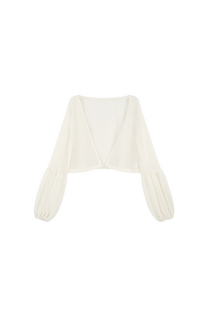 Romantic French Long Dress + Short Cardigan