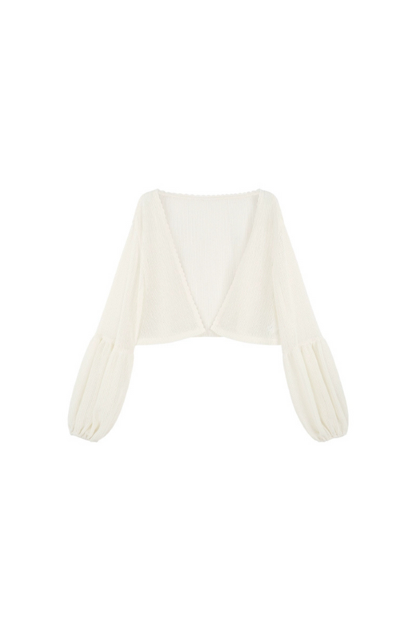 Romantic French Long Dress + Short Cardigan