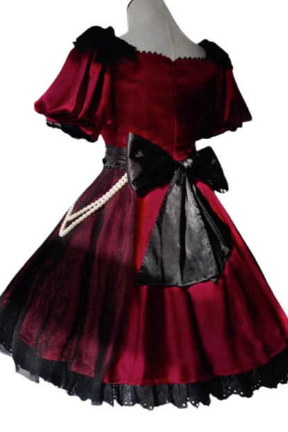 Mystery Chic Girly Ribbon Dress + Accessories