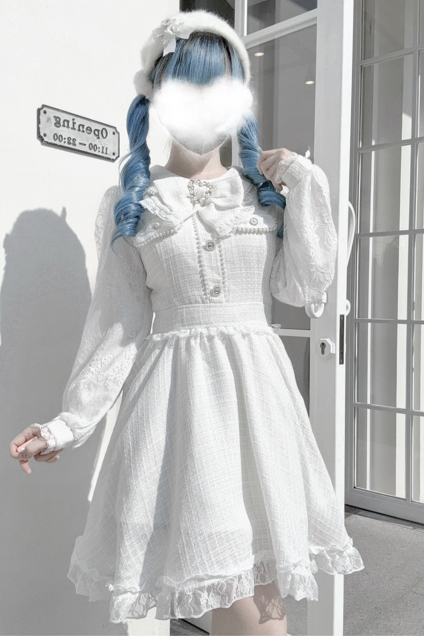 Doll World Ribbon Tweed Dress