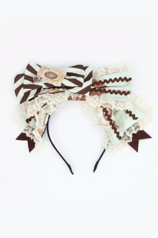 ベアティーパーティーロリータドレス+ジャンパースカート+シャツ+カチューシャ+ブローチ+エプロン