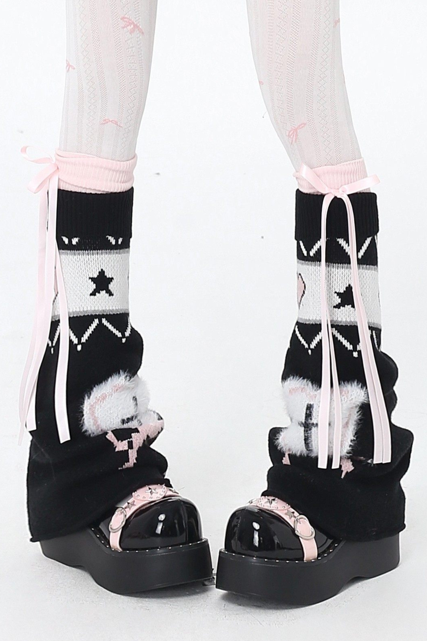 Snow Fair Island Cardigan + Leg Warmers