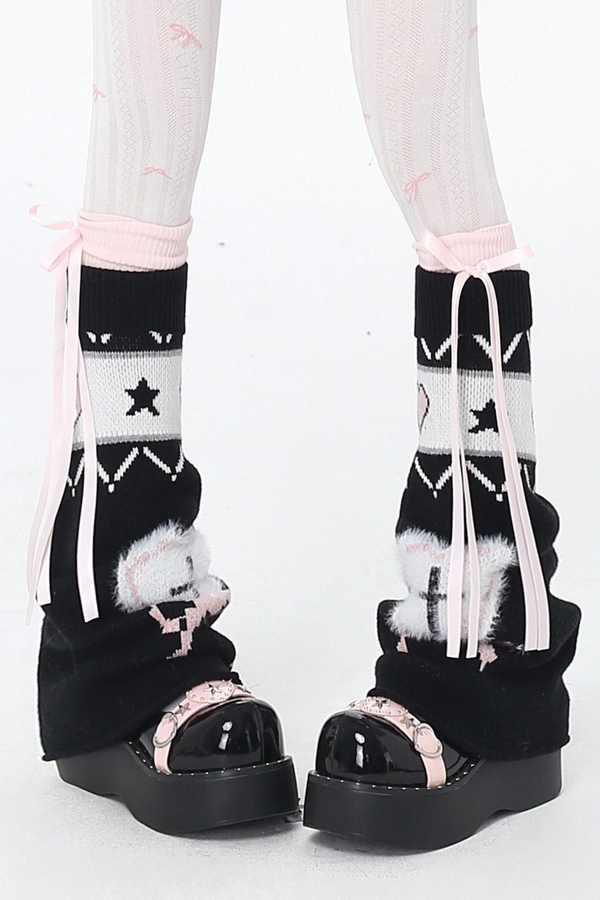 Snow Fair Island Cardigan + Leg Warmers