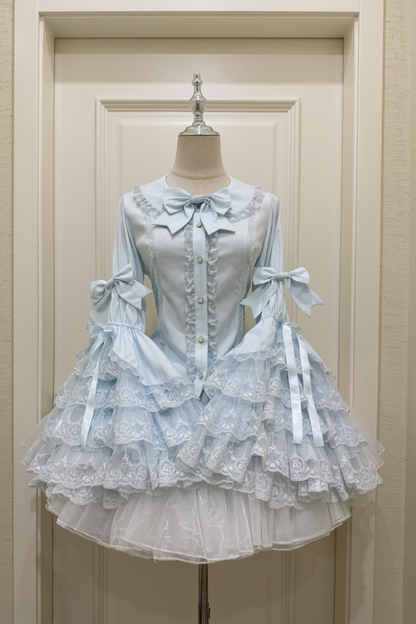 プリンセスリボンフリルスリーブシャツ