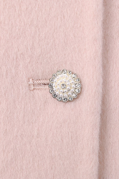 リボンビッグカラーフレアコート