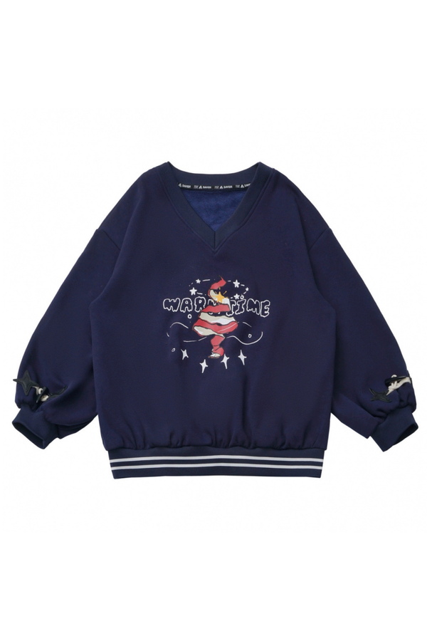 Christmas hood coat + shirt + sweatshirt + long skirt + pants