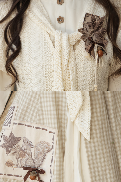 Retro Island Check Dress + Outerwear