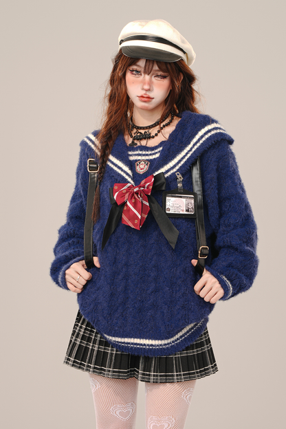 スクールセーラーニット