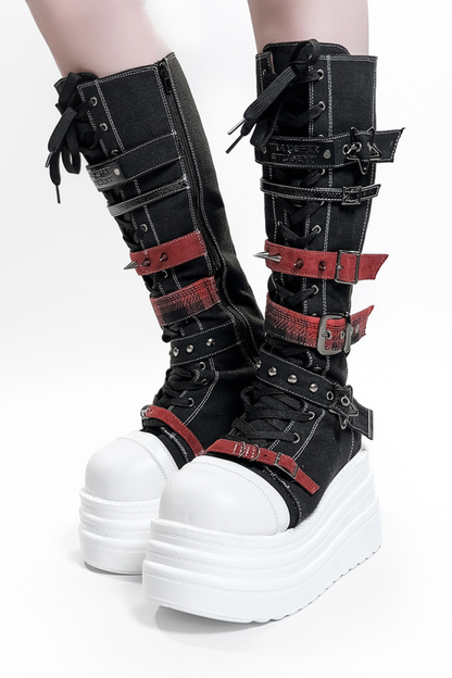 Y2K Punk Platform Boots