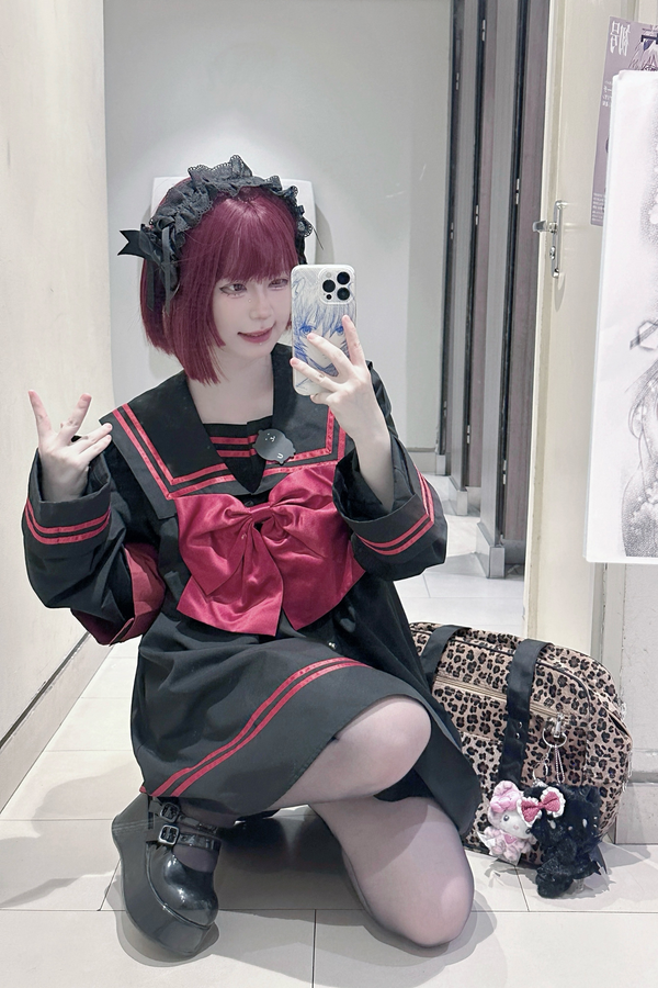 セーラー サブカルチャーワンピース+ビックリボン