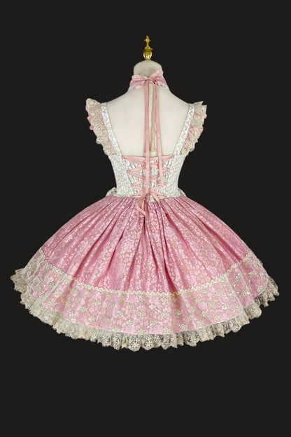 Anniversary Flower Fantasy Gorgeous Lolita Dress Full Set