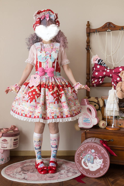 スウィートハートキャンディサスペンダースカート+ジャンパースカート