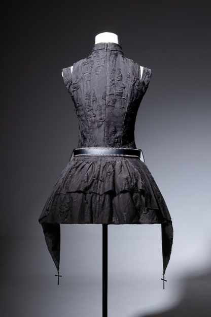 [Reservations] Dark Gothic Style Sleeveless Dress + Belt