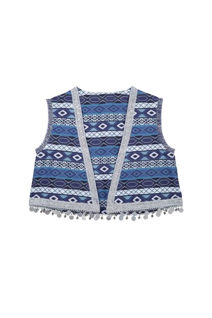 Weiyan Hulan ethnic vest + top + skirt + shoulder bag