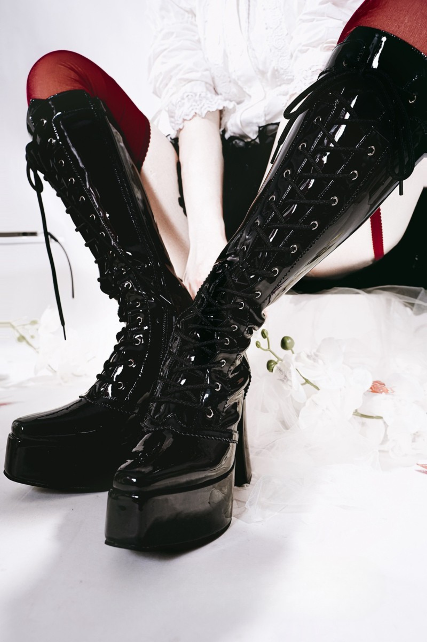 デーモンハンターナイトレースアップブーツ