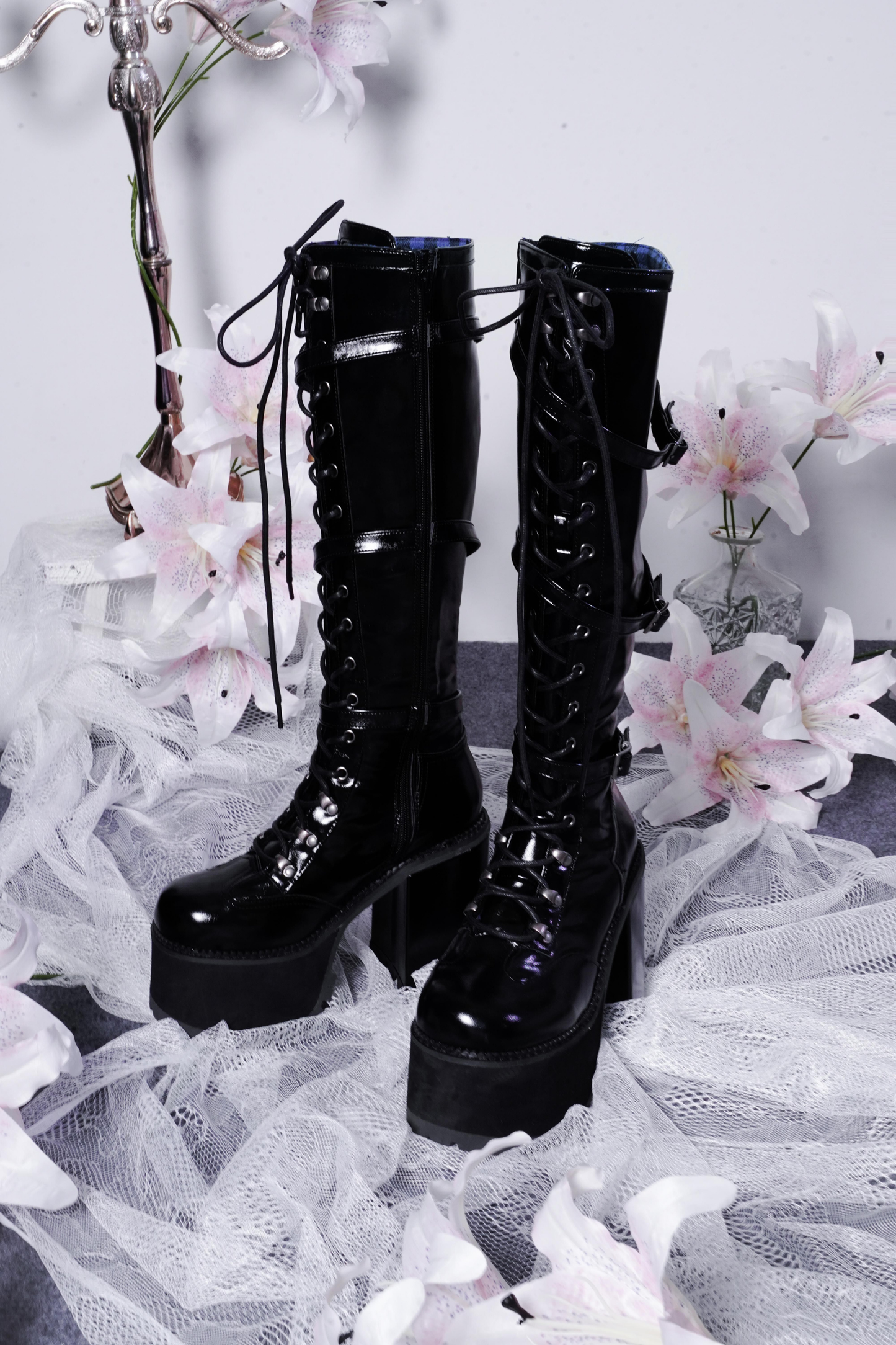 【4月4日予約締切】レースゴシックスエードレースアップブーツ