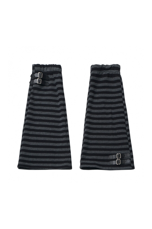 キャットイヤージャケット+ケーキスカート+トップス+ボーダーレッグウォーマー