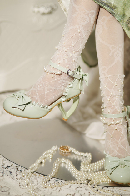 ハートラブロリータパールピーチヒール