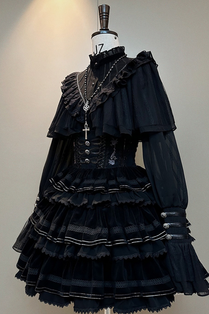 【予約商品】ロリータシャツ+フィッシュボーンスカート