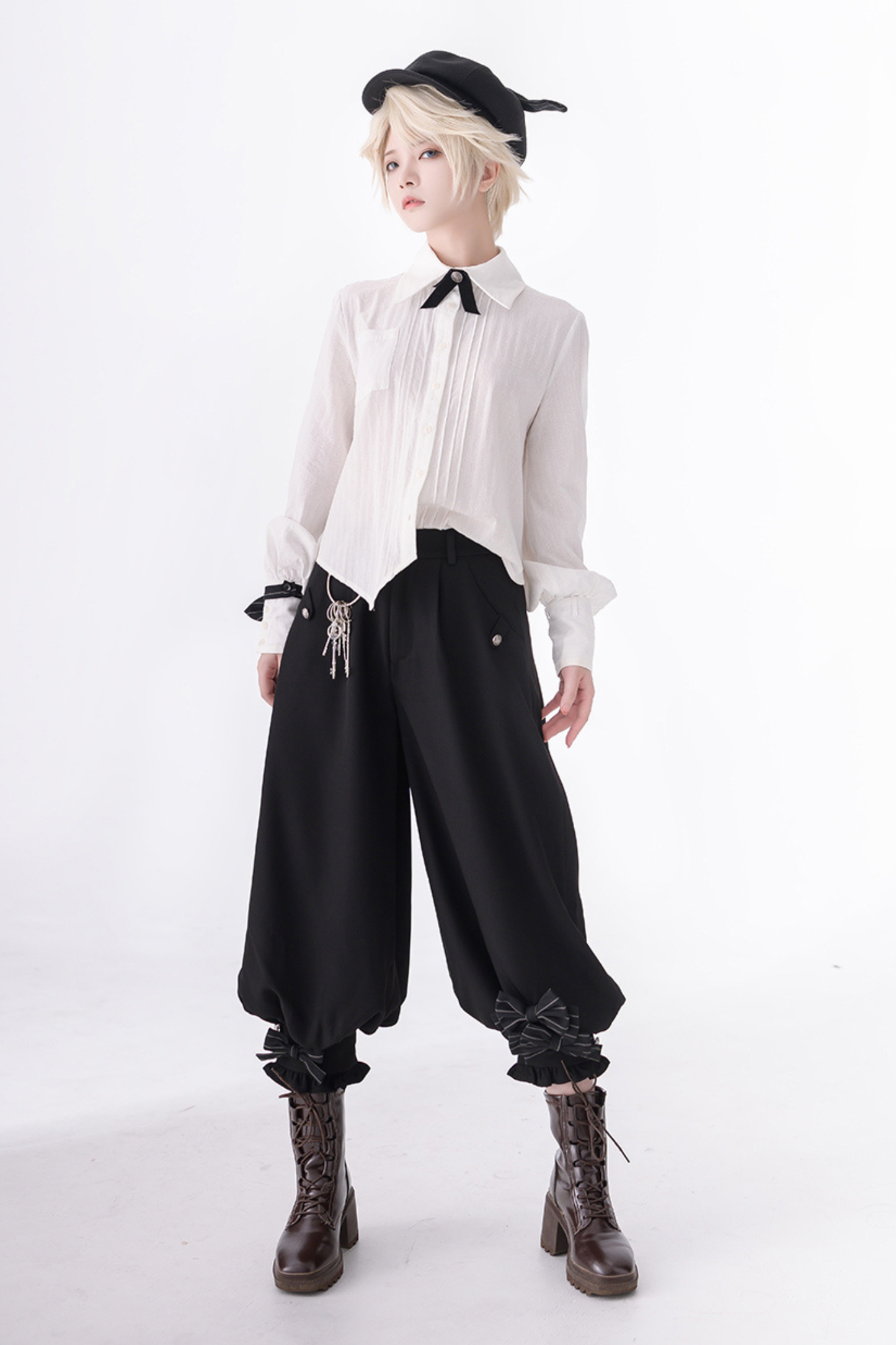 クールシックベスト+シャツ+バルーンパンツ