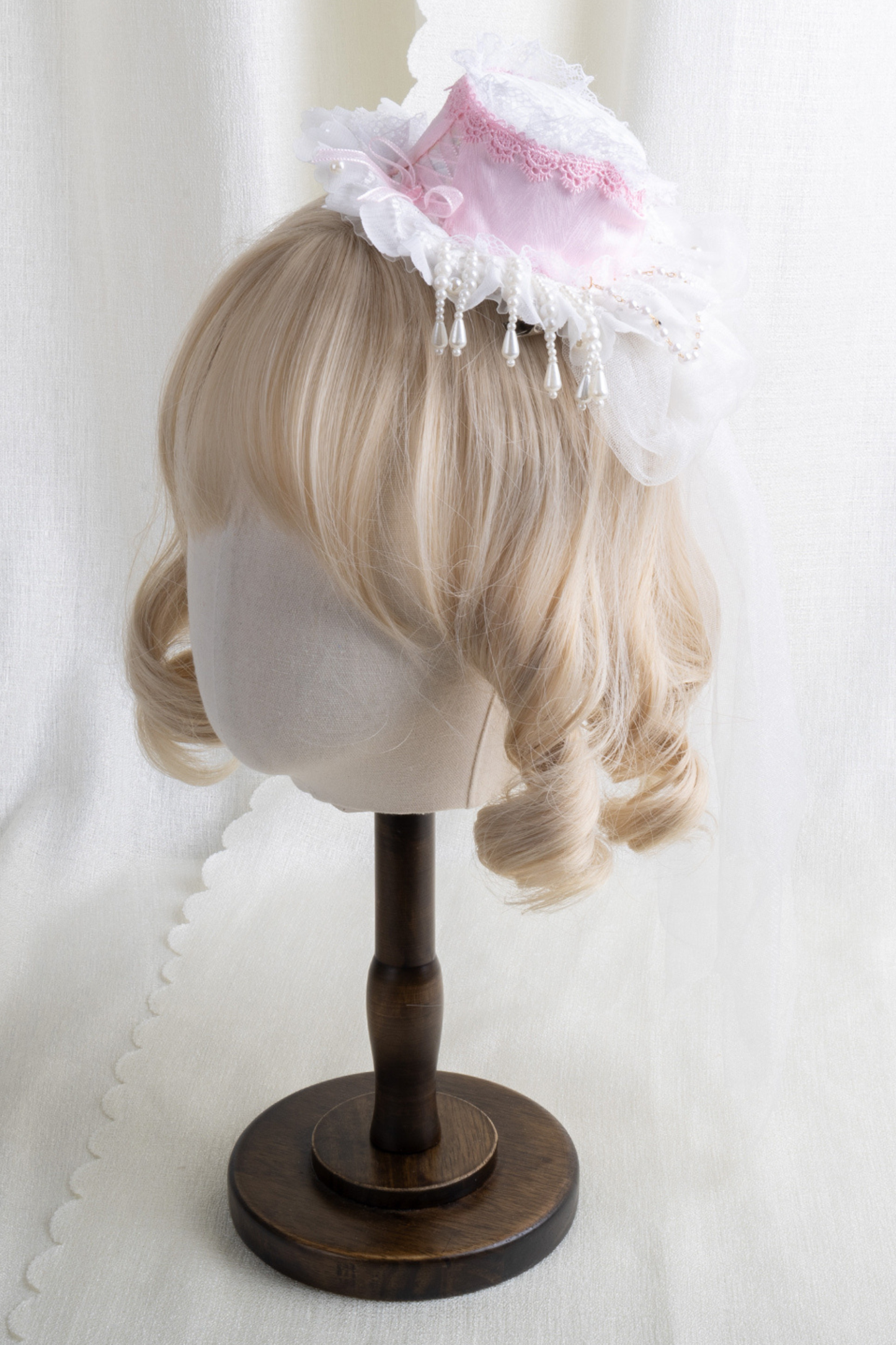 レースハットロリータクリップ