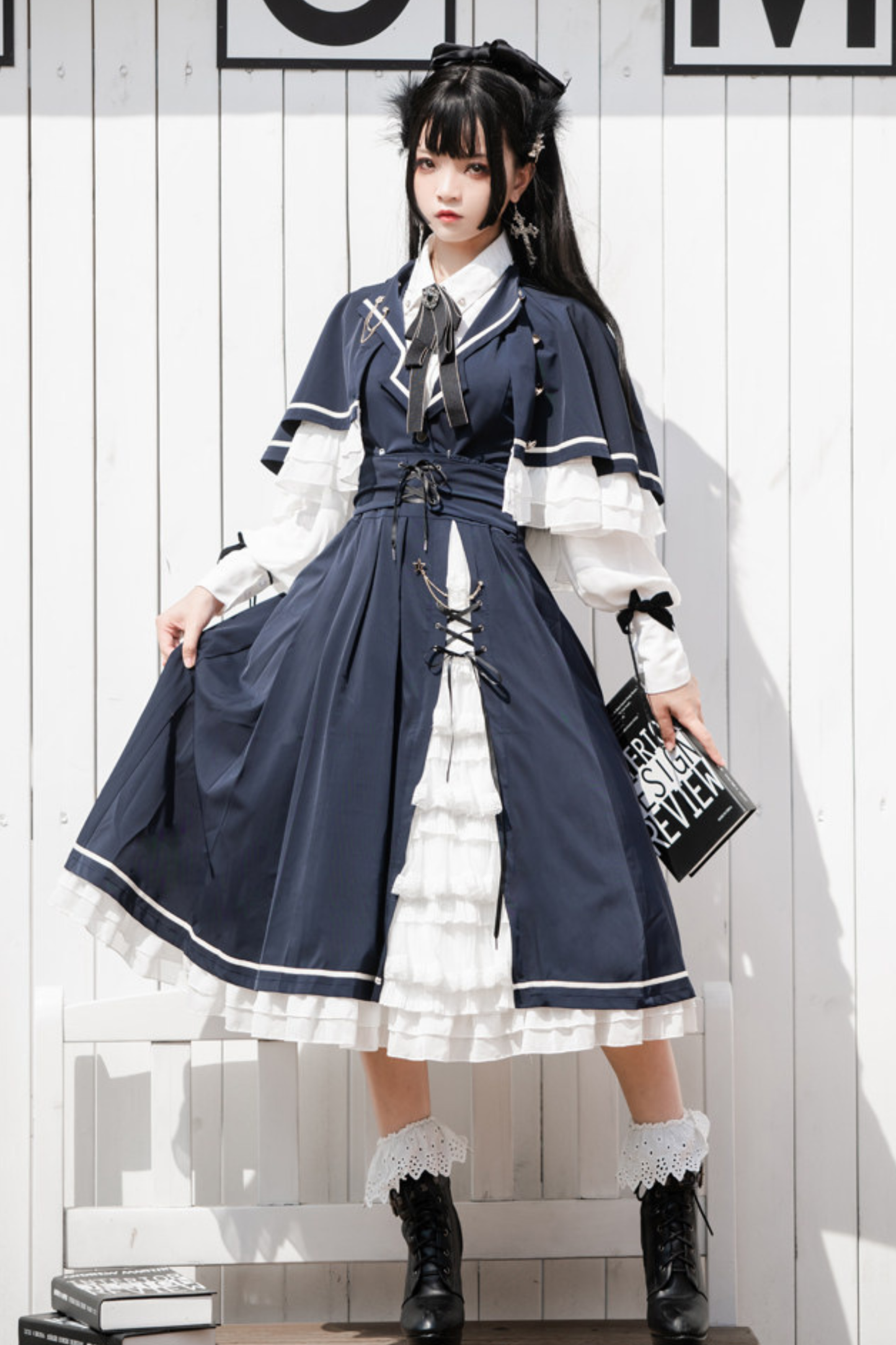 Western Fantasy Cloak Vest + Cape + Skirt + Shirt