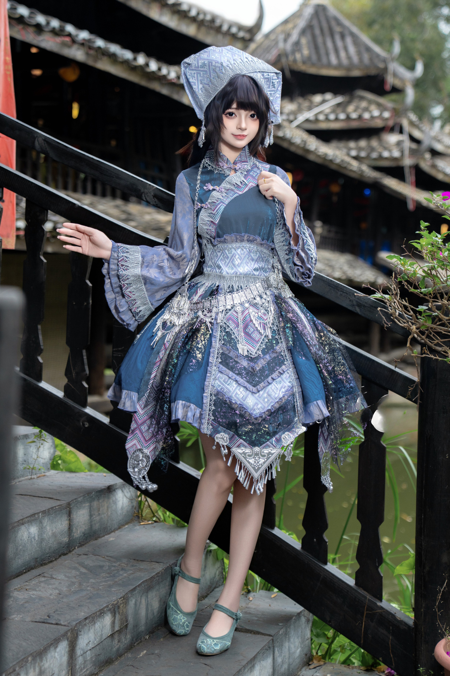 【12月16日予約締切】エスニックロリータツインコーデパフスリーブドレスセット＋ベルスリーブドレスセット