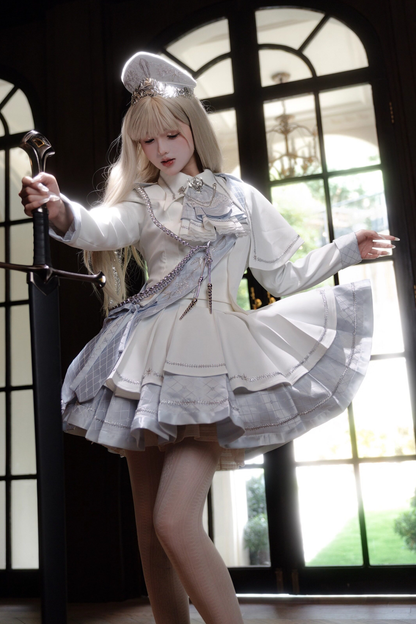 위치스 샤이닝 로리타 탑 + 스커트 + 보닛