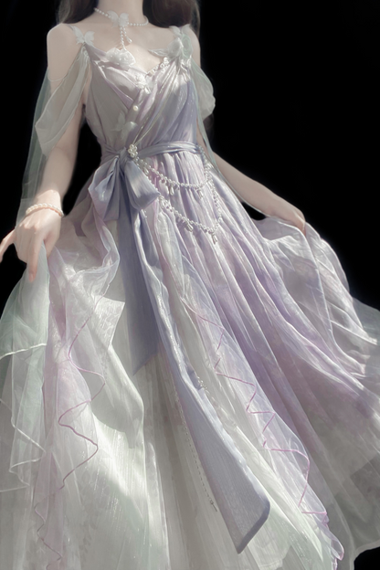 [Reservations] Sweet is Elegant Girly Dress + Shawl + Necklace