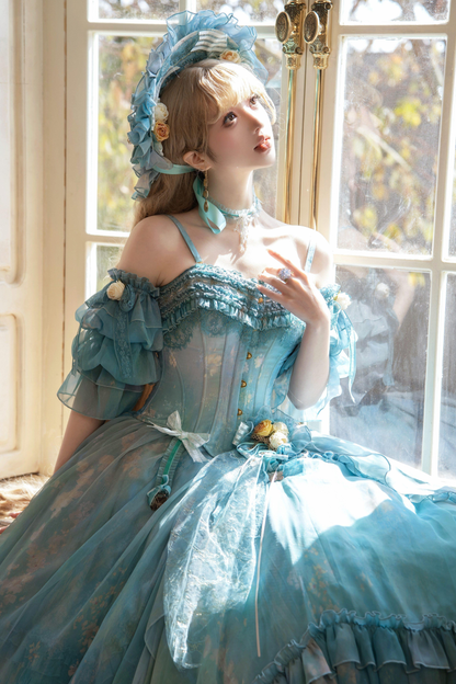 【3月19日予約締切】シルビアトップス+フレアスカート+ハット+スリーブ+ネックレス