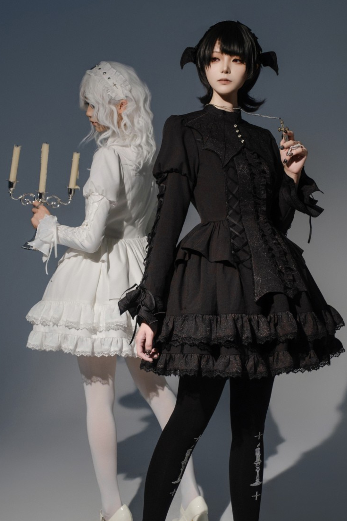 [Deadline for reservations: November 19] Camilla Spider Web Bat Gothic Dark Dress