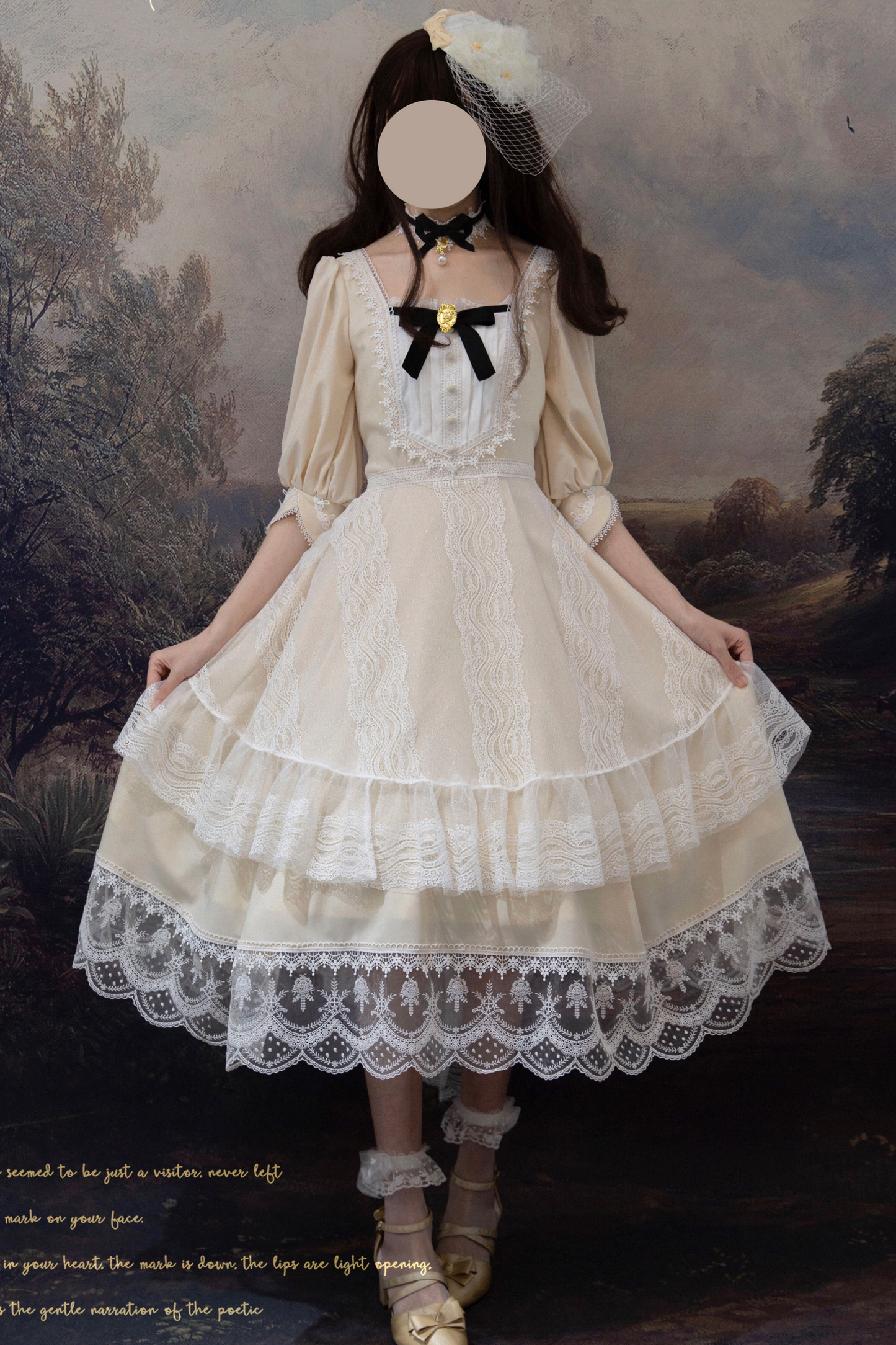 Elegant Retro Lace Classic Lolita Dress