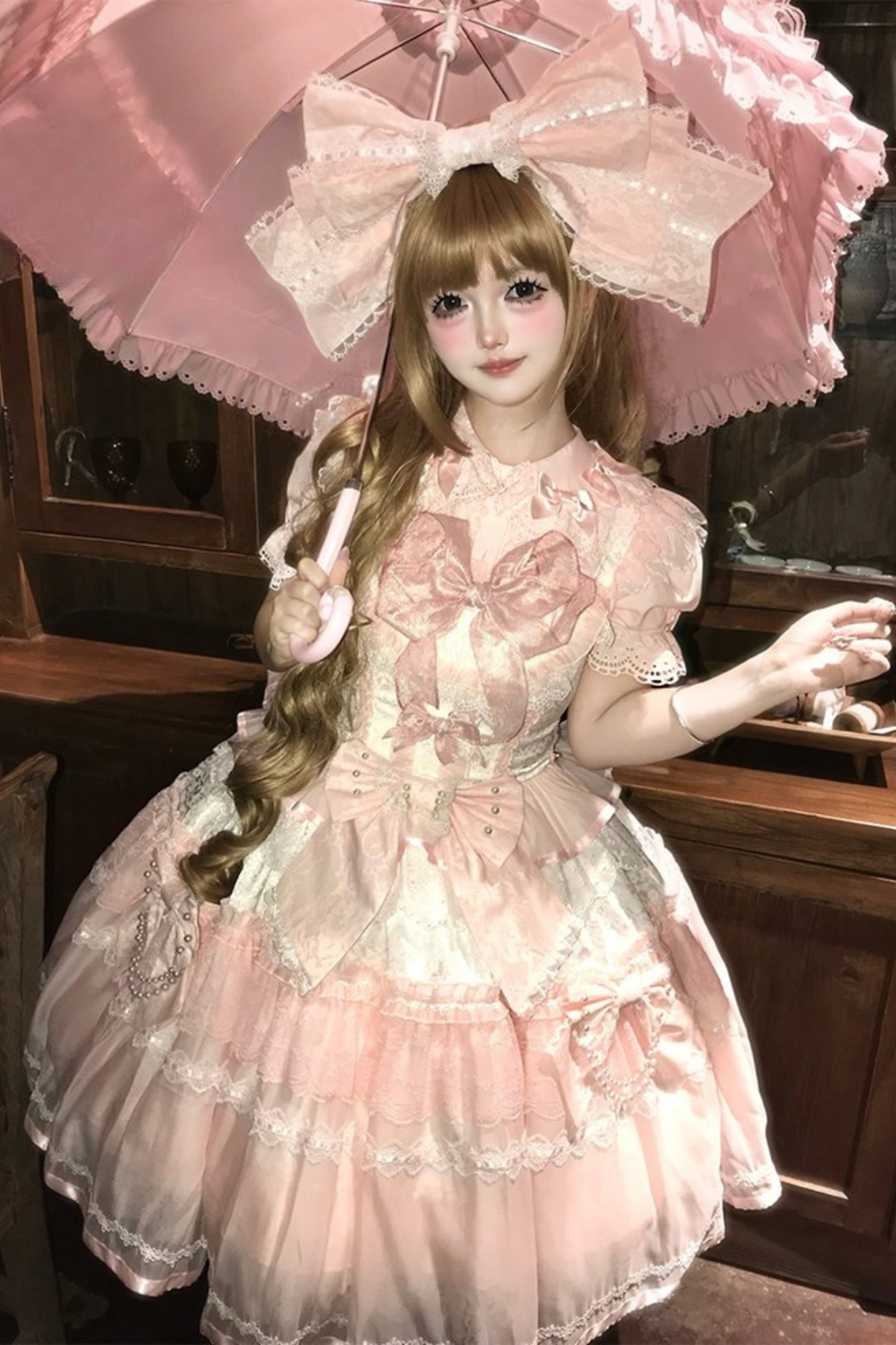 Sweet Princess Lolita Dress + Big Headband