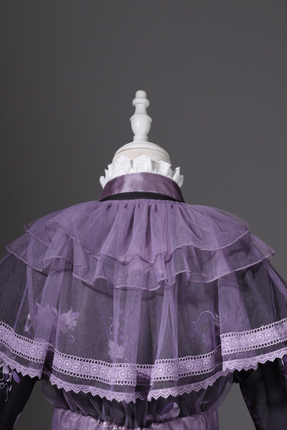 ダークチャイナクロスカラードレス+オーバードレス+スカート